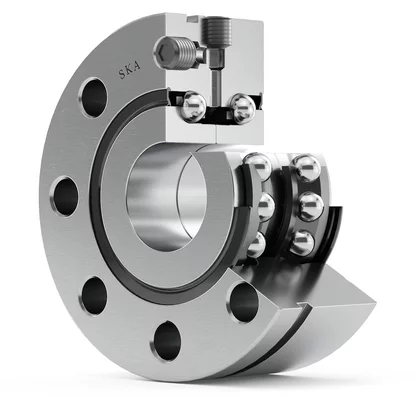 Axial-Schrägkugellager mit Flansch